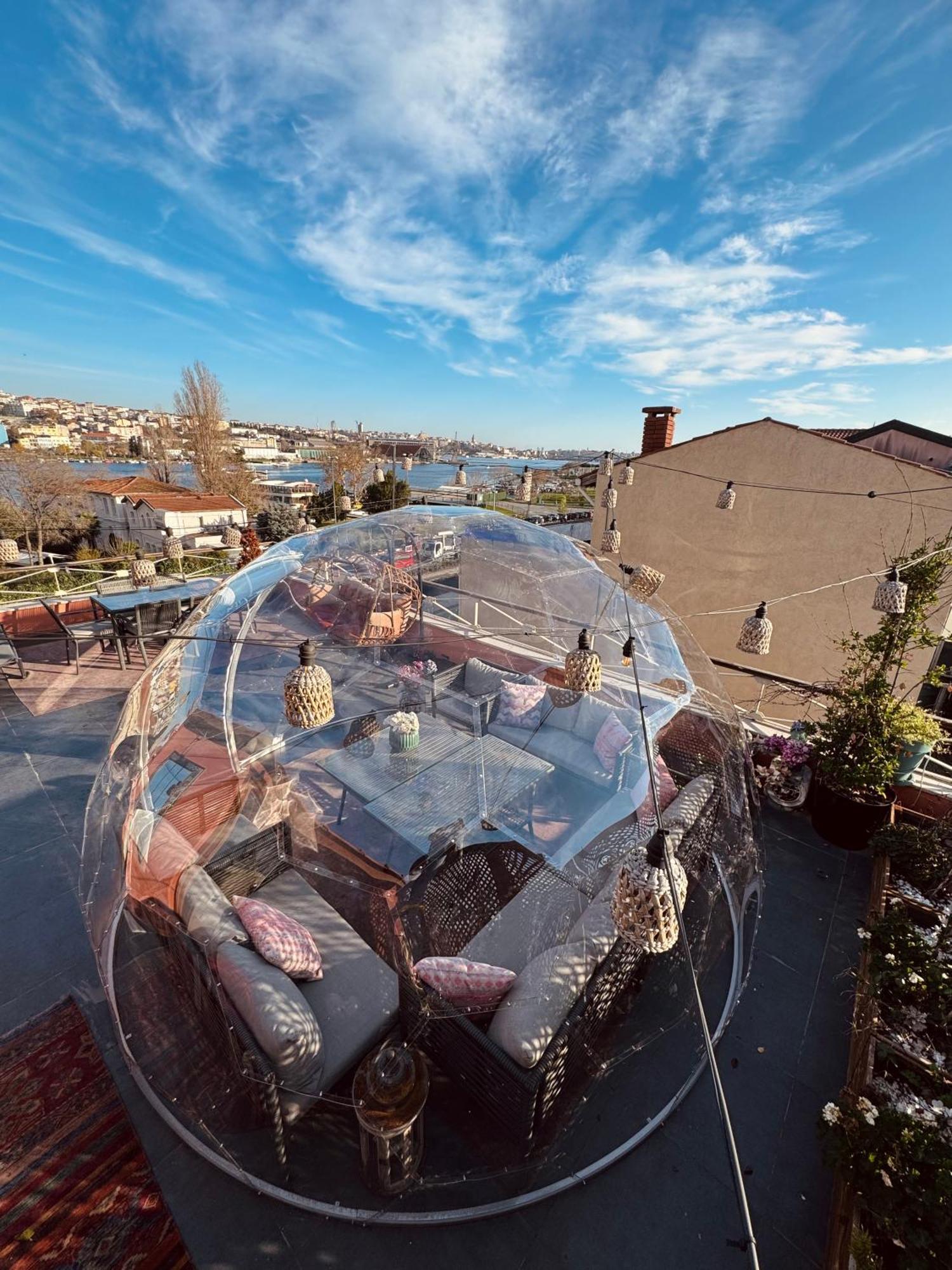 Waterfront Apartment By The Tram - Terrace With Dome & Golden Horn View In Fatih Κωνσταντινούπολη Εξωτερικό φωτογραφία
